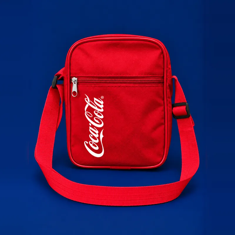 Bolsa transversal vermelha Coca-Cola