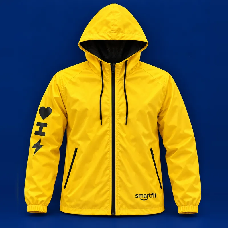 Corta-vento amarelo Smart Fit