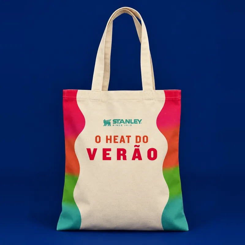 Ecobag Stanley O Heat do Verão com degradê colorido
