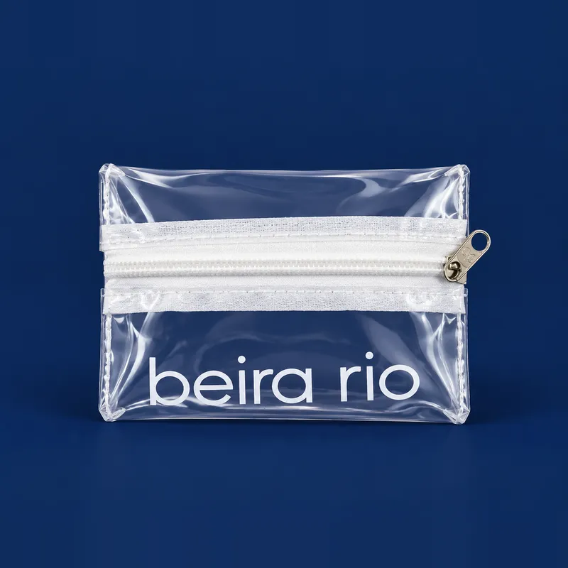 Estojo em PVC cristal Beira Rio